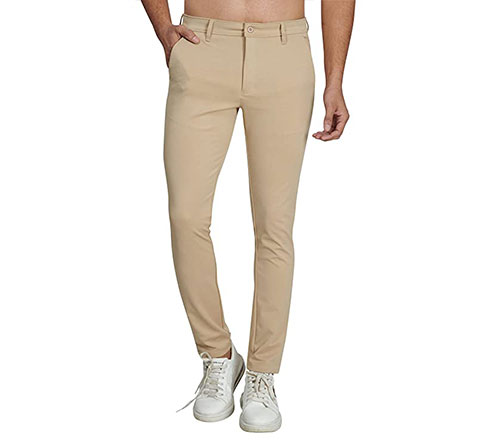 Buy Men Cream Solid Slim Fit Formal Trousers Online - 795951 | Peter England